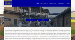 Desktop Screenshot of beaconsportscapital.com